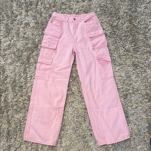 Shein Pink Cargo Pants